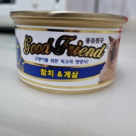 굿프랜드 참치&게살 캔 85g