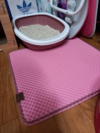 묘심 모래매트 사각 핑크