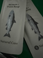 네츄럴코어 연어&참치 스프 트윈파우치 80g
