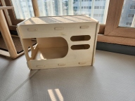 보드미펫 고양이 원목 숨숨집 A