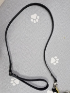 애드펫 통가죽 리드줄 블랙