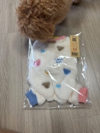 패리스독 베어후리스올인원 화이트